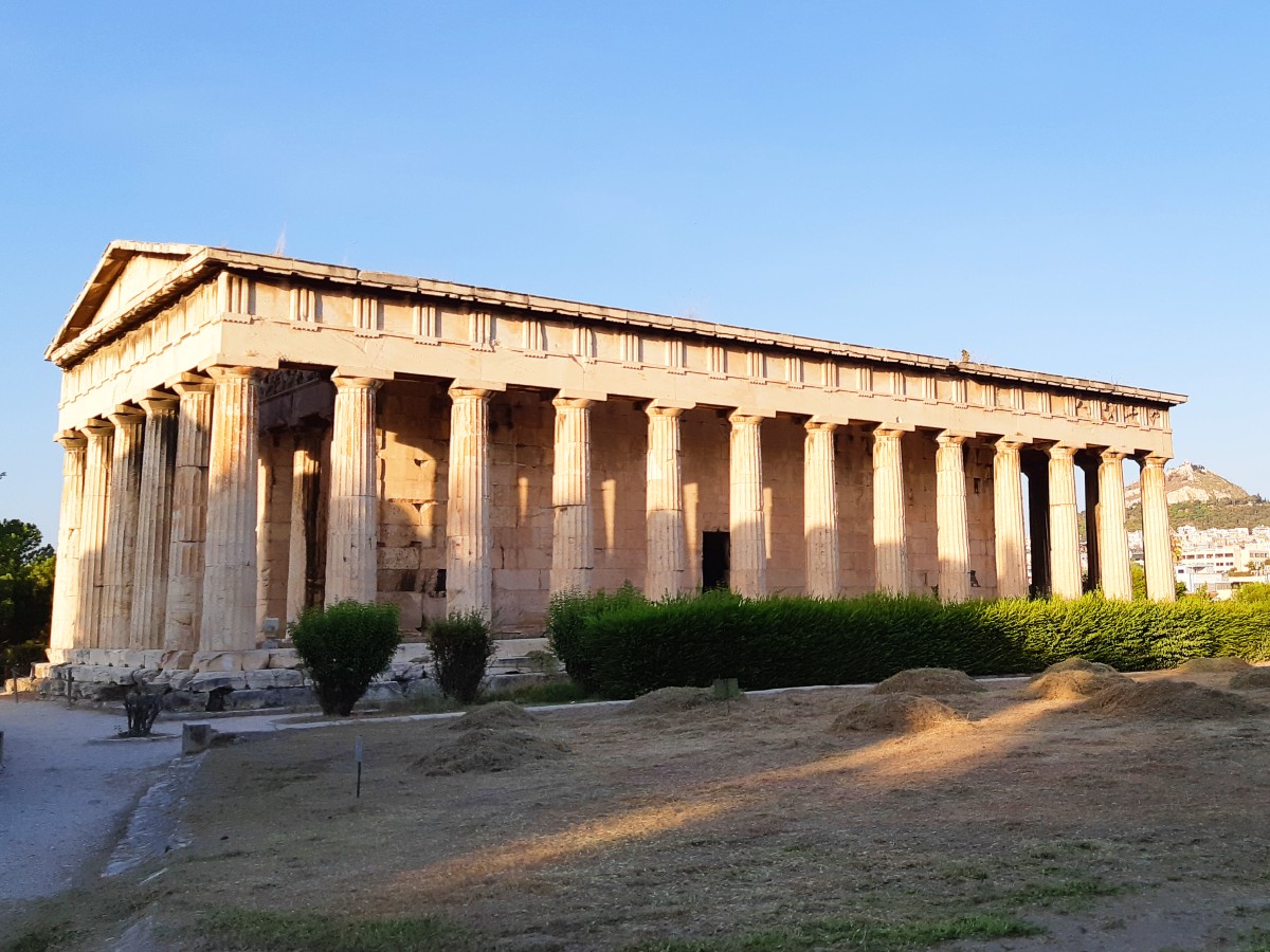 The temple of Hephaestus in the Ancient Athens Agora - The temple of Hephaestus in the Ancient Athens Agora