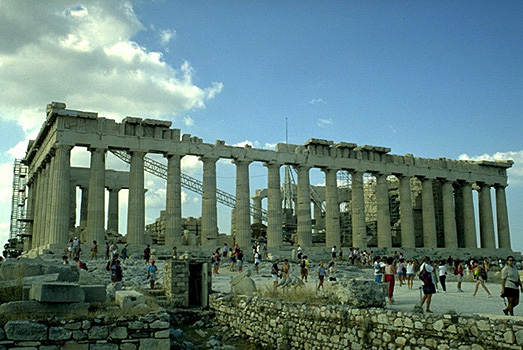 The Parthenon, northern side. - View from the north (near the north wall of the Acropolis, east of the Erechtheion).